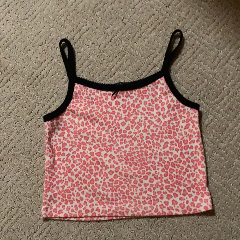 pink cheetah print tank top